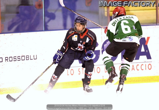 2018-03-04 Hockey Milano Rossoblu U15-Valpellice (3-10)